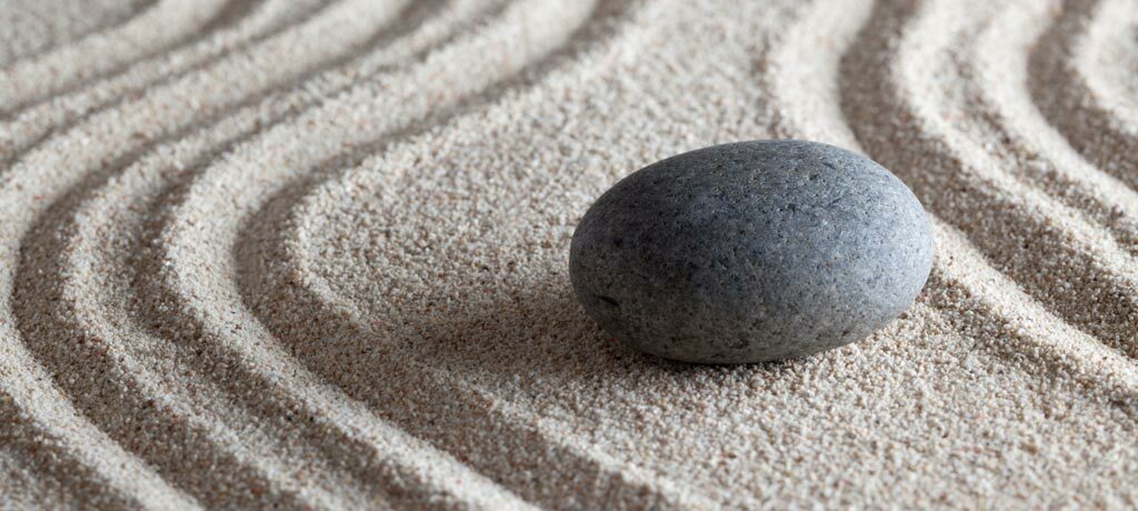 stone on sand