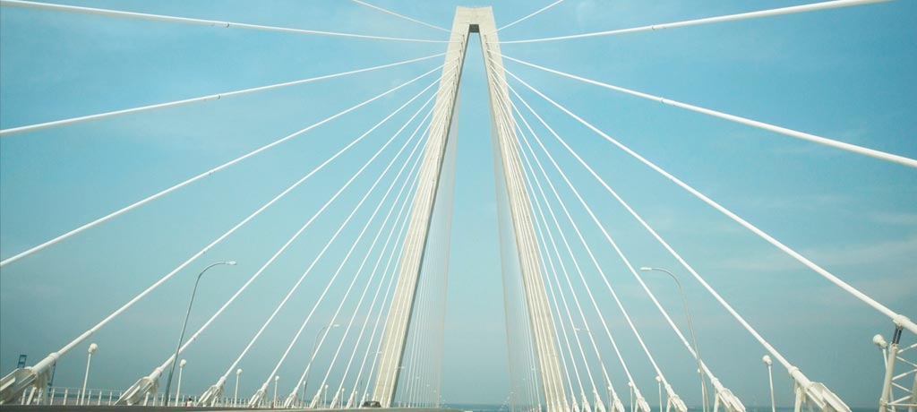 Architecture of a suspension bridge