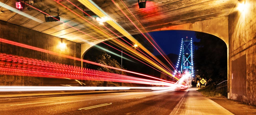 road tunnel leading to bridge